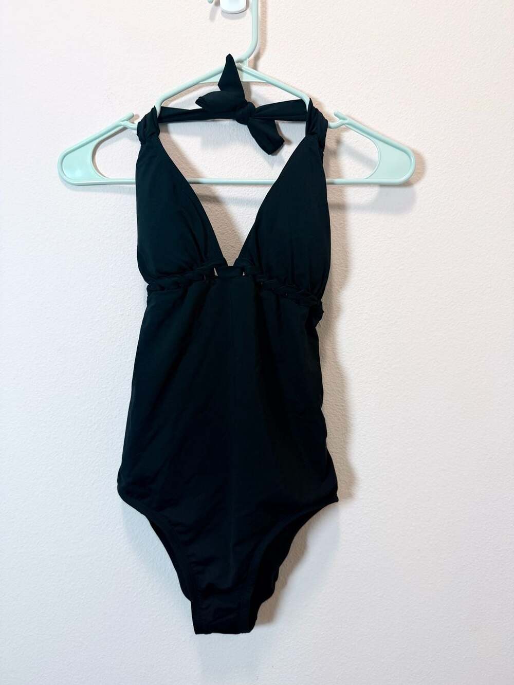 Jantzen Black Halter One Piece Swimsuit Size 6